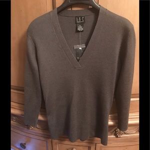 INC 3/4 sleeve gray w/tags sweater size M